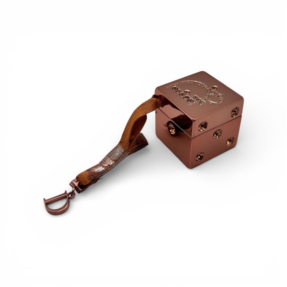 Dior Other - Dior Summer Play Crystal Dice Lip Gloss Bag Charm – Rose Gold